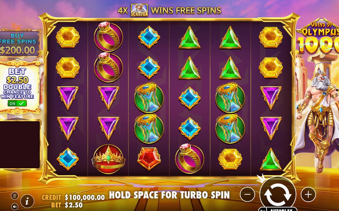 Base Game på 6x5-rutnätet med Tumble och MULTIPLIER-orbs