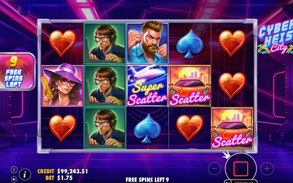 Free Spins-läget med aktiva specialrullar