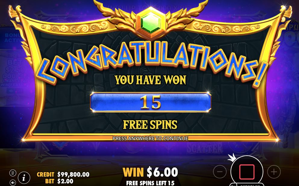 15 Free Spins med TOTAL MULTIPLIER som växer