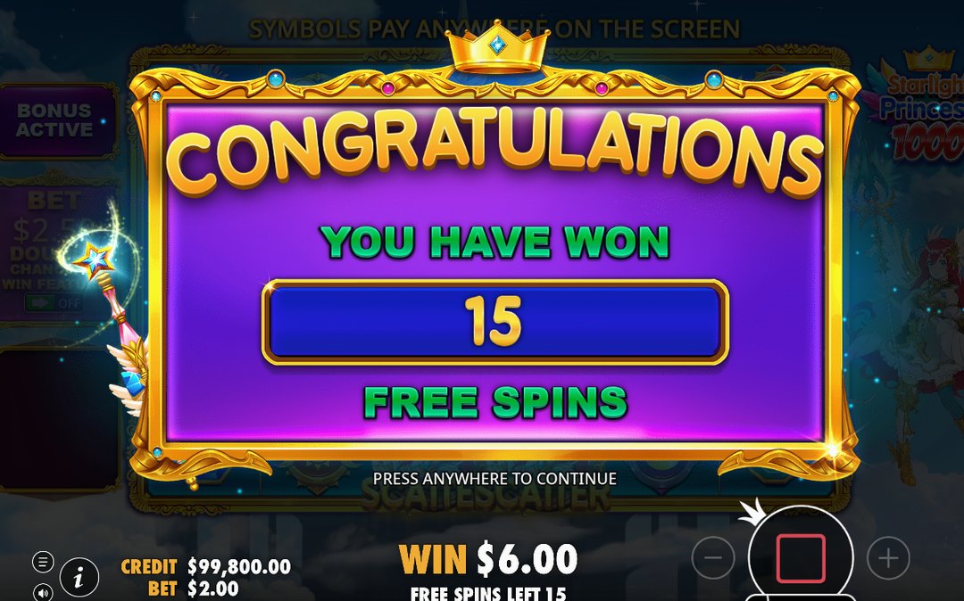 Free Spins på lila stjärnfältsrullar under pågående runda